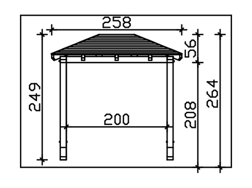 Carport FRIESLAND - 314 x 708 Carport FRIESLAND - 314 x 708, Carport - Direct-abris