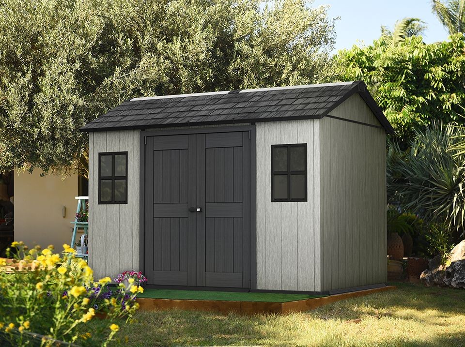 ABRI DE JARDIN EN RÉSINE BROSSIUM - 8M2