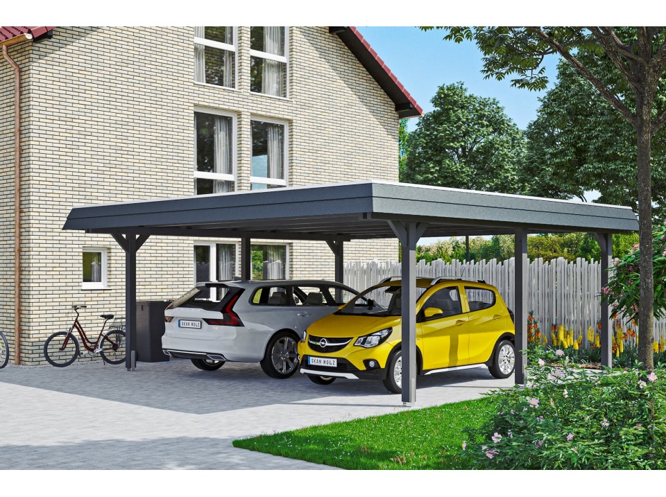 Abri Auto Bois ABRI pour 1 ou 2 VOITURES Top Bois Direct