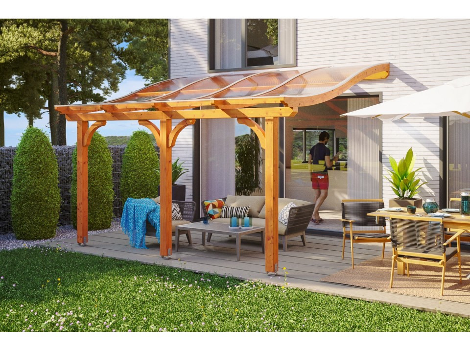  Pergola  bois VALENCE 3 poteaux 