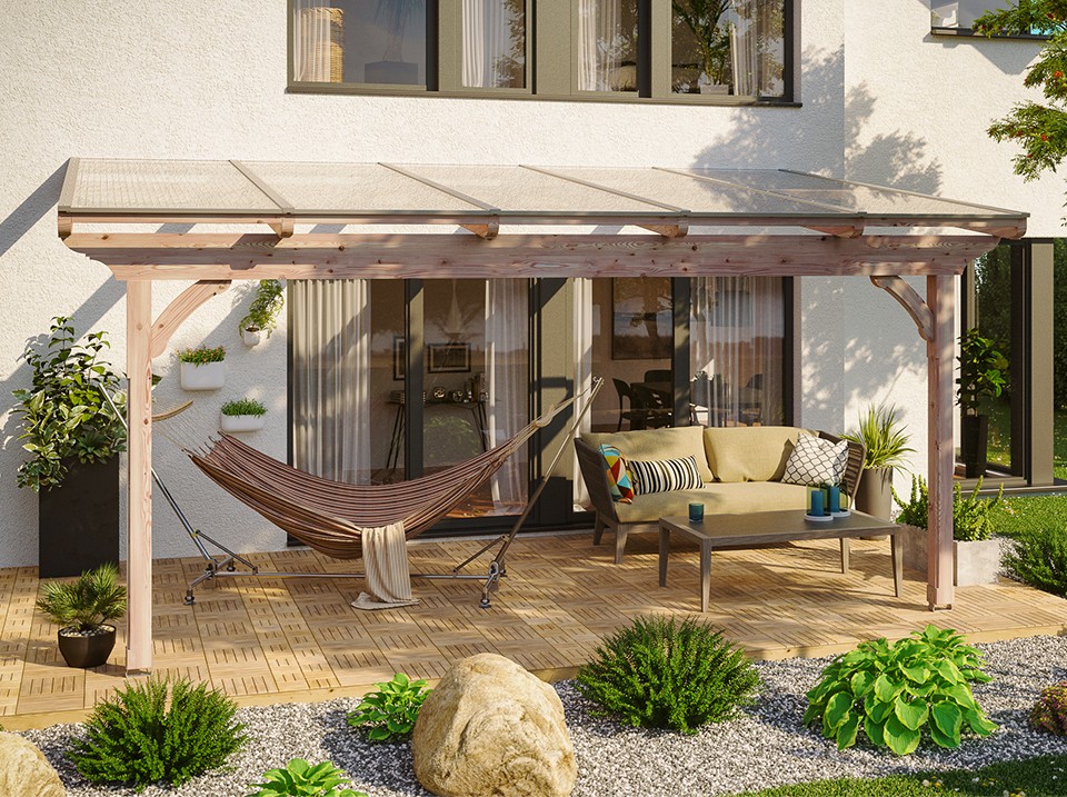 Pergola en bois MALAGA - 2 poteaux