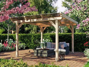 Pergola bois autoportée...