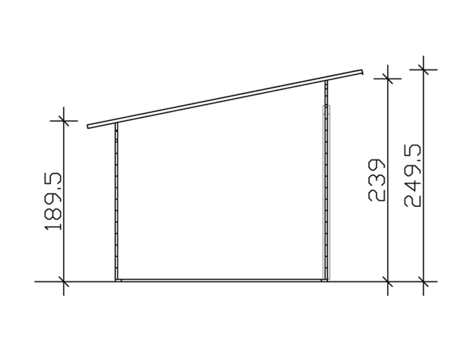Carport bois CASTELLANE - 373 x 707 Carport bois CASTELLANE - 373 x 707, Carport - Direct-abris