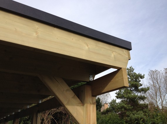 Carport bois en lamellé-collé