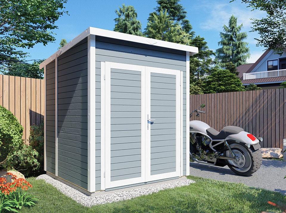 abri de jardin peint, abri bois lasuré, abri en bois avec couleur