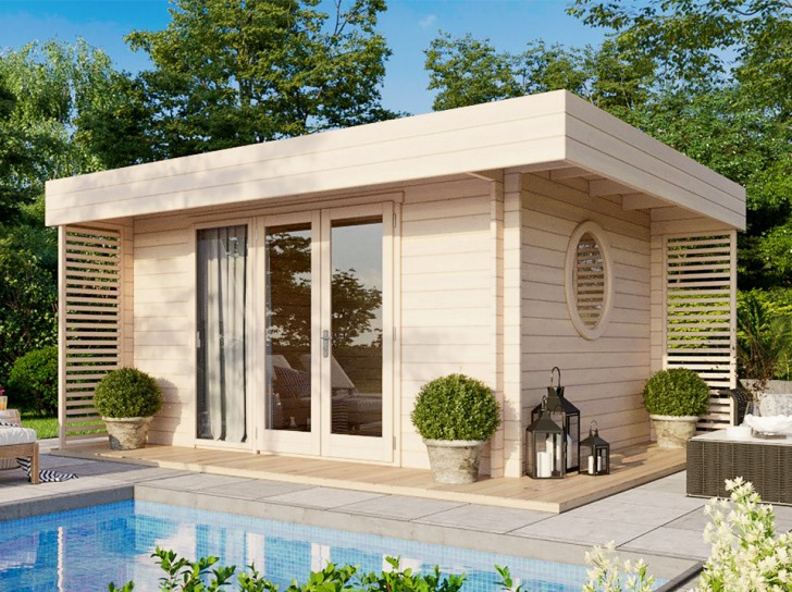 Chalet en bois en kit semi habitable