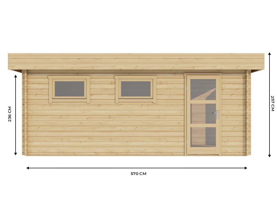 Chaletdejardin.fr Garage en Bois pour Une Voiture, superficie 24m2