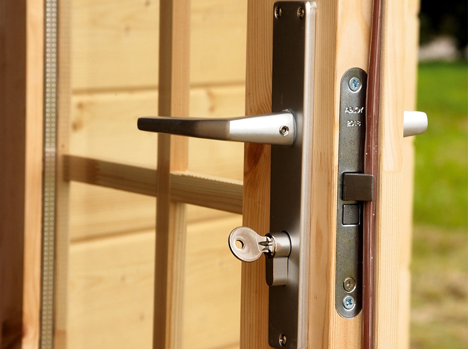 Abri de Jardin en Bois 12 m² - Porte avec serrure – extérieur H246