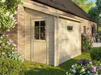 abri de jardin adossable brute pour espace étroit