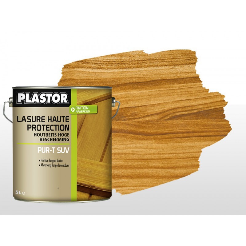 Plastor 5L - Lasure haute protection Chêne doré