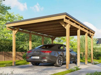 Carport bois CASTELLANE pour une voiture