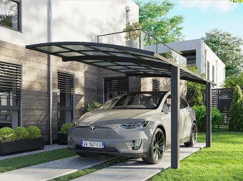 Carport aluminium BOLTON autoportant sur 2 poteaux