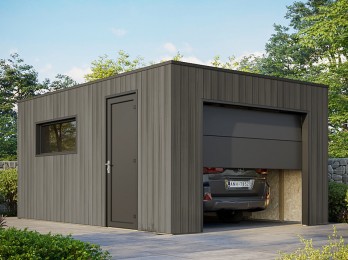 Garage en bois composite