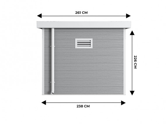abri de jardin 5 m²