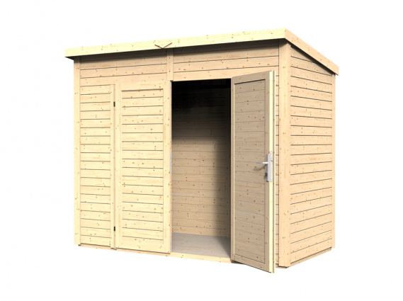 abri de jardin à toit simple pente