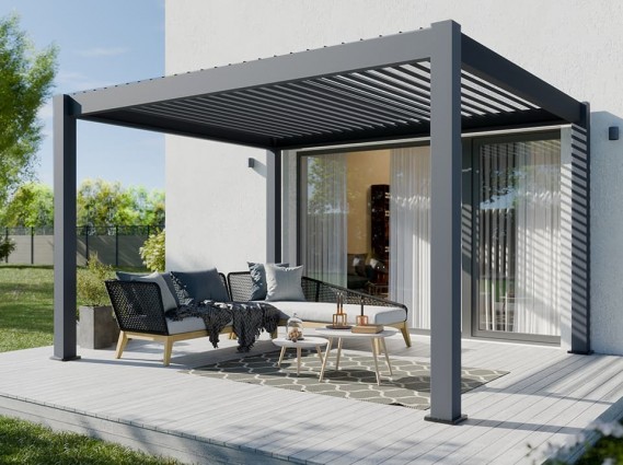 Pergola bioclimatique Orion anthracite