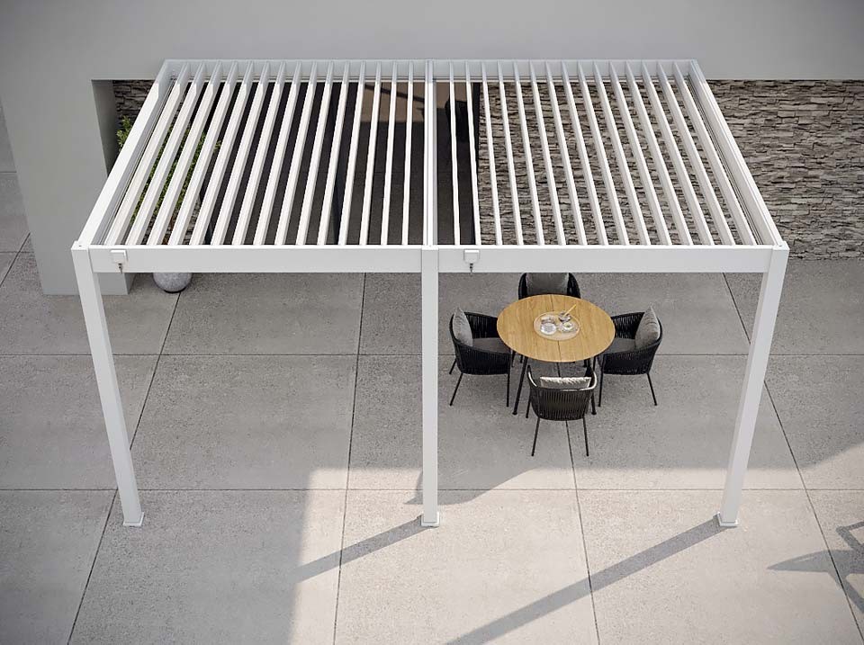 Pergola ALICANTE 434 x 300 - 3 poteaux Pergola ALICANTE 434 x 300 - 3 poteaux, Pergola bois - Direct-abris