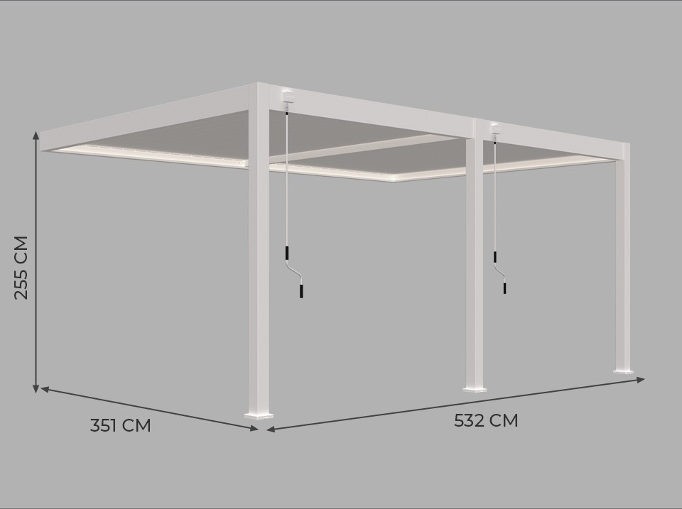 Pergola ALICANTE 434x350 Pergola ALICANTE 434x350, Pergola bois - Direct-abris
