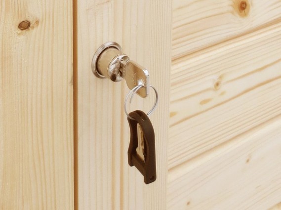 serrure coffre jardin en bois