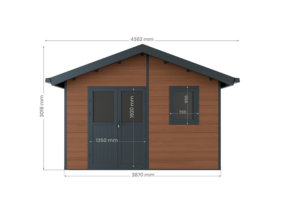 Garage Bois Toronto Porte Sectionnelle 44mm Direct Abris