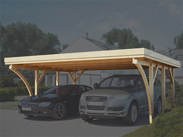 Garage de voiture en bois