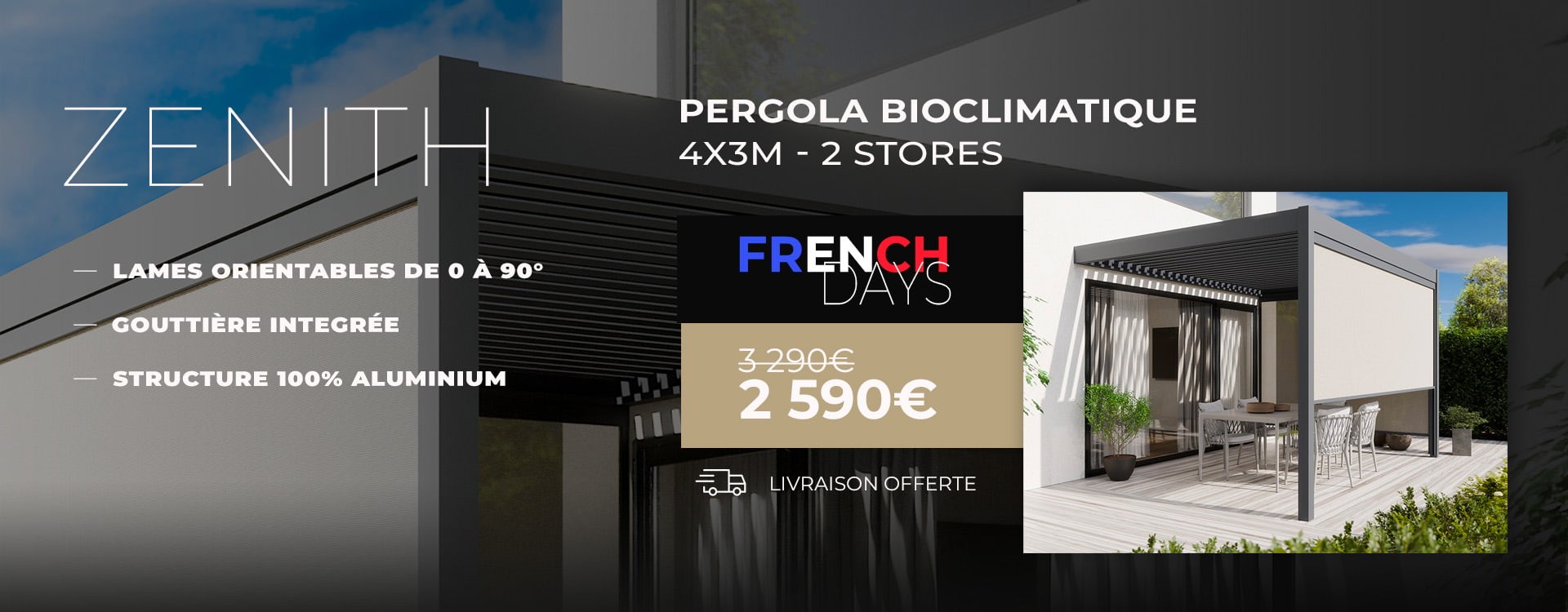 promotion abri de jardin composite