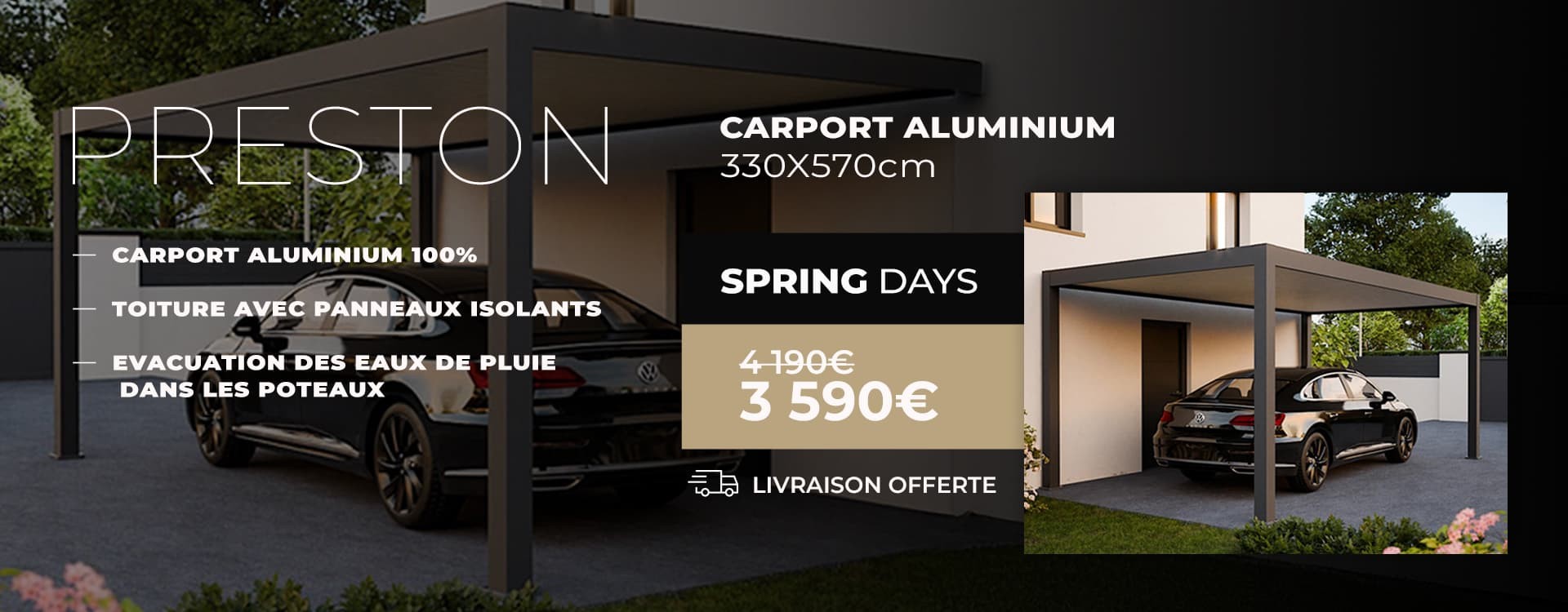 promotion carport aluminium