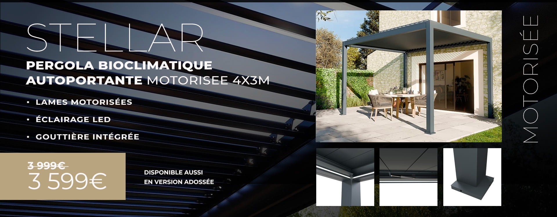 pergola bioclimatique motorisée